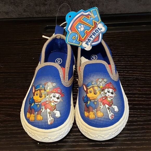 Paw Patrol Toddler Boys Casual Blue Canvas Shoes - Size 5 - NEW! - Picture 3 of 8